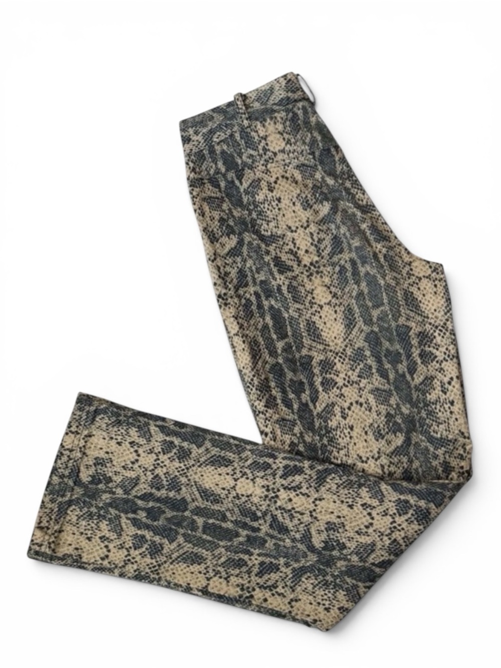 Y2K Snake Print Jeans